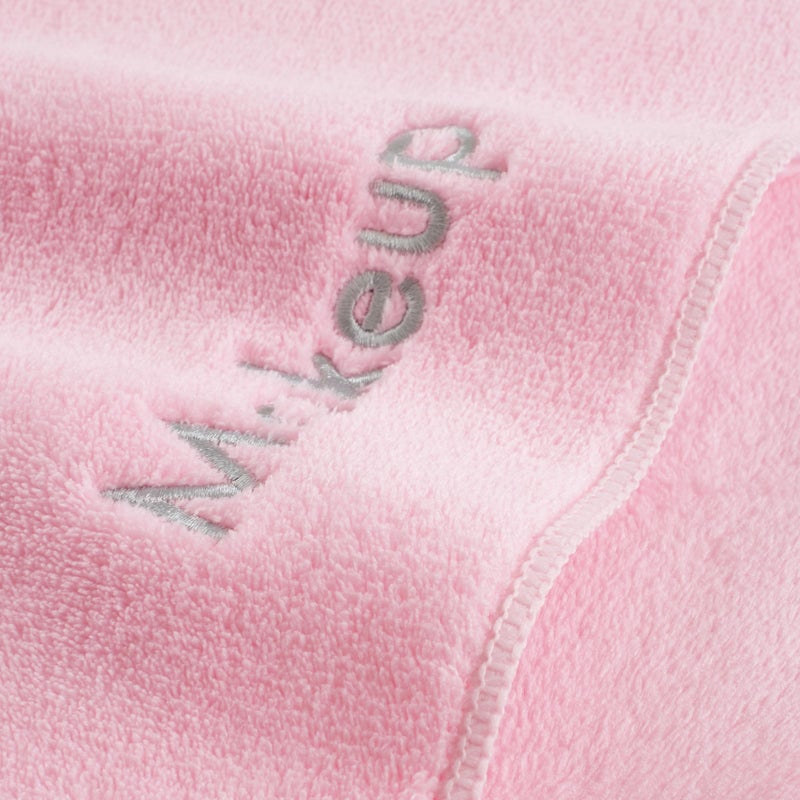 Arkwright, LLC Arkwright Makeup Towels - Pack of 6 - Ultra Soft & Gentle Microfiber Coral Fleece Washcloth Face Make Up Remover, Reusuable Eraser Cloth Essentials for Hosts & Artists, 13 x 13 in, Pink - Image 2